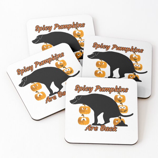 Item preview, Spicy Pumpkins Are Back Pooping Dog designed and sold by Willyboy16.
