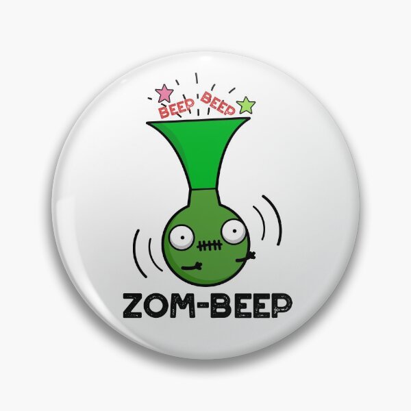 Item preview, Zom-beep Halloween Funny Zombie Honker Puns  designed and sold by punnybone.