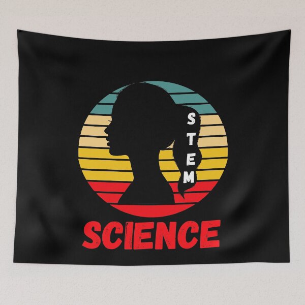Item preview, STEM SCIENCE RETRO SUNSET WOMEN IN SCIENCE designed and sold by Hippiesole.