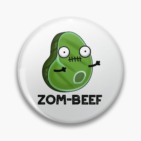 Item preview, Zom-beef Halloween Funny Zombie Meat Puns  designed and sold by punnybone.