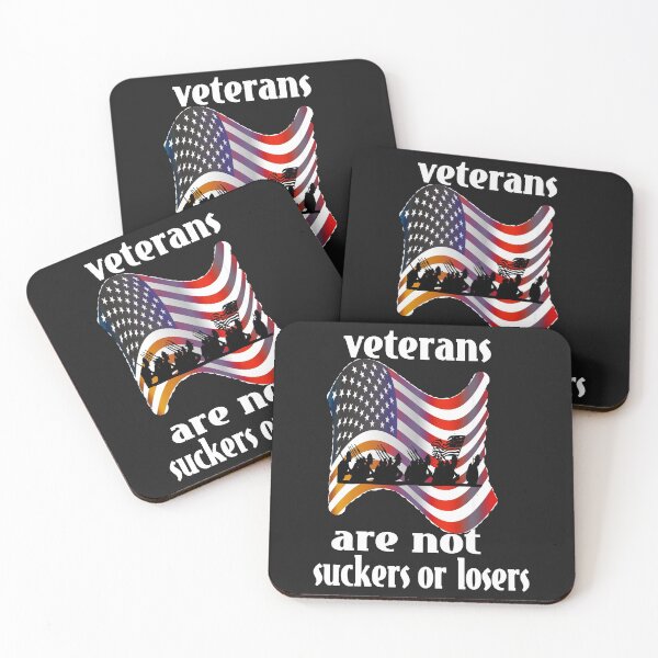 Item preview, VETERANS ARE NOT SUCKERS OR LOSERS. designed and sold by leicha.