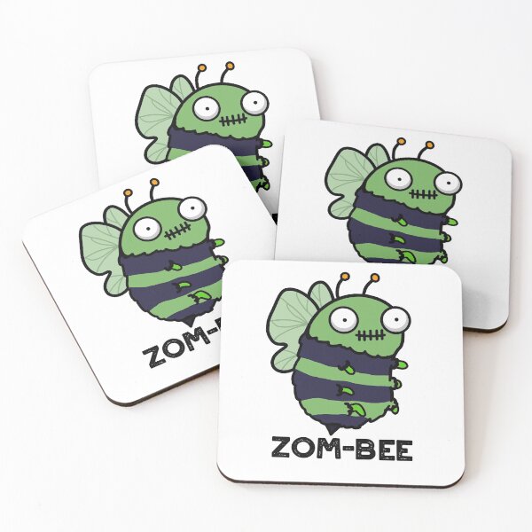 Item preview, Zom-bee Halloween Funny Zombie Bee Puns  designed and sold by punnybone.