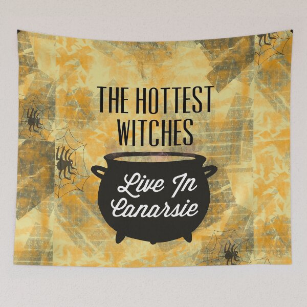 Item preview, The Hottest Witches Live in Canarsie Halloween Background designed and sold by AMSonArt.