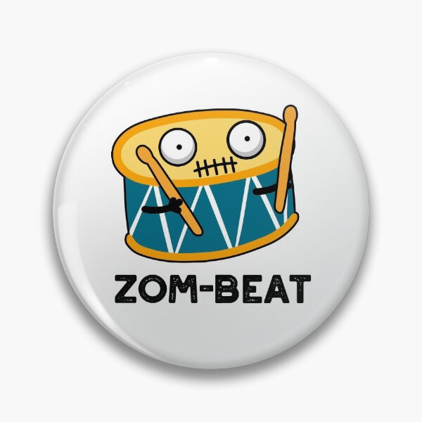 Item preview, Zom-beat Halloween Funny Zombie Drum Puns designed and sold by punnybone.