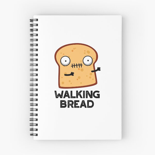 Item preview, Walking Bread Cute Halloween Zombie Food Pun  designed and sold by punnybone.