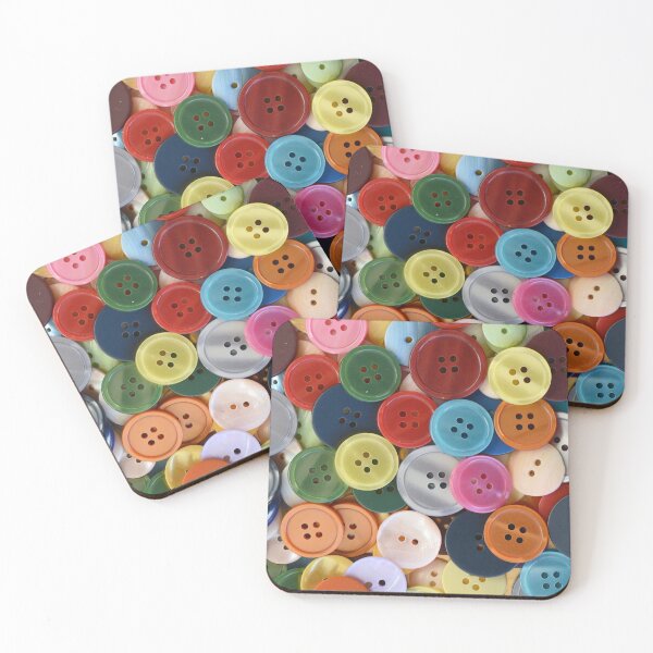 Item preview, Colorful Button Pile Pattern designed and sold by luchik-and-co.