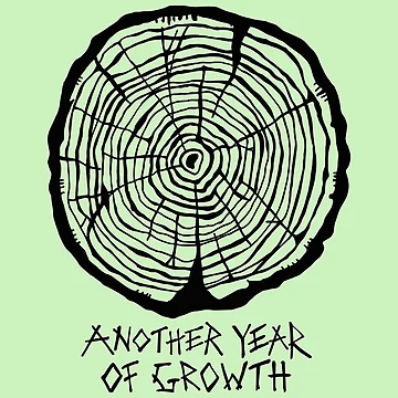 Artwork thumbnail, Hand drawn- Tree Rings Ink Doodle by Meg "doodle" Gulledge