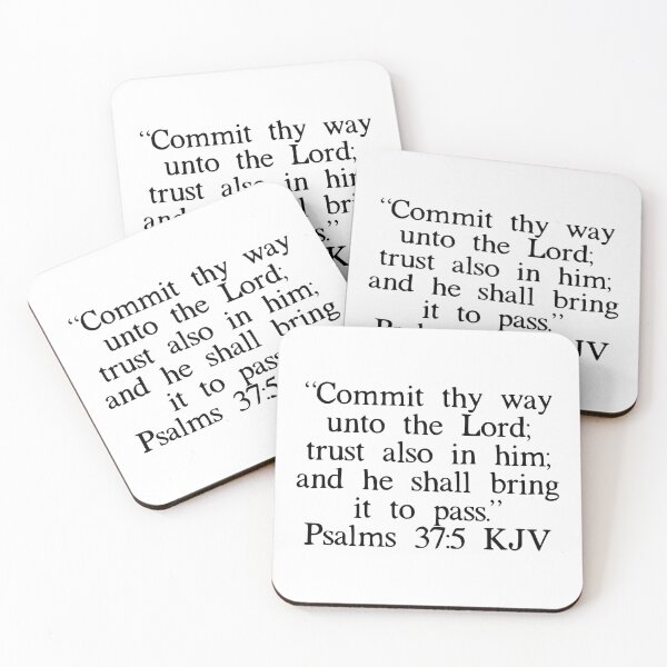 Item preview, Psalms 37:5 KJV designed and sold by IBMClothing.