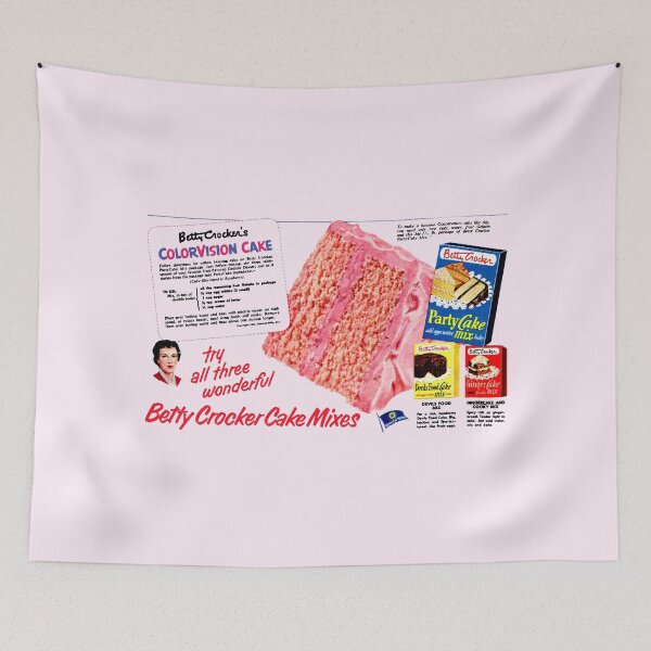 Item preview, COLORVISION CAKE MIX RECIPE - ADVERT designed and sold by ThrowbackAds.