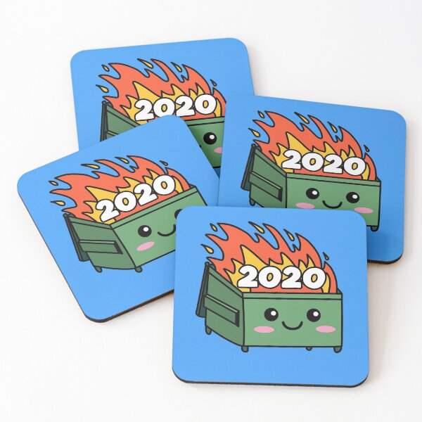 Item preview, Dumpster Fire 2020 Cute Kawaii Cartoon designed and sold by DetourShirts.