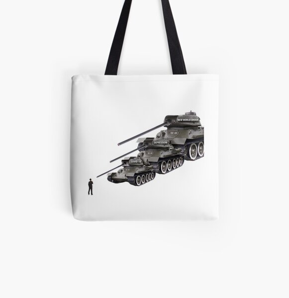 Tank Man 2.0 All Over Print Tote Bag