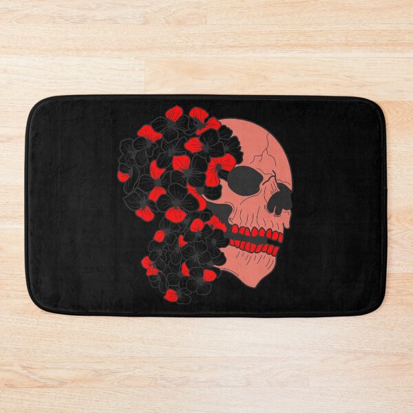 Item preview, Skull and red hydrangeas designed and sold by BV-creas.