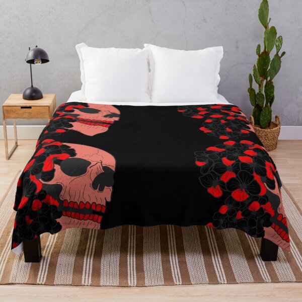 Item preview, Skull and red hydrangeas designed and sold by BV-creas.