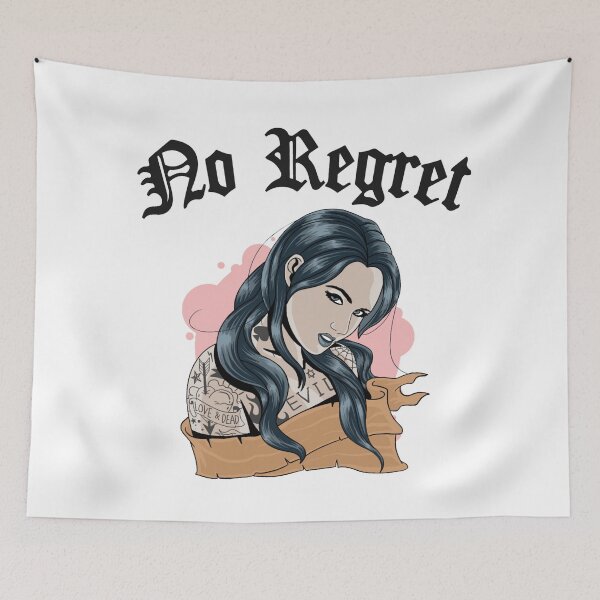 Item preview, No Regret Evil Goth Tattoo Girl designed and sold by darknessjeff86.