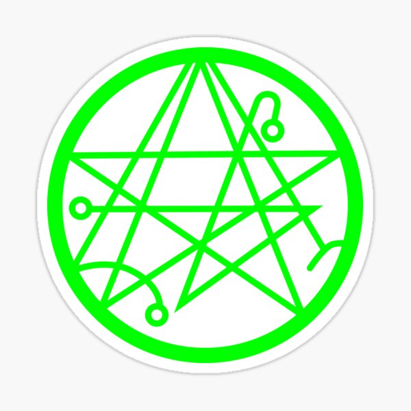 Cthulhu - Sigil of the Gateway Slime Green Sticker