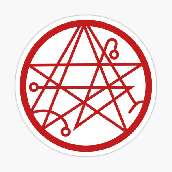 Cthulhu - Sigil of the Gateway Blood Red Sticker