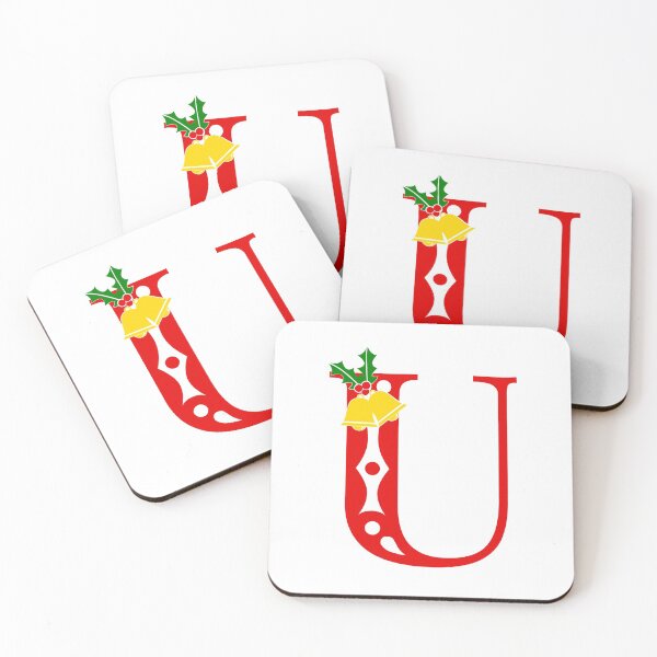 Item preview, Letra del alfabeto decorativo - Inicial U - Regalo de Navidad personalizado designed and sold by MonogramHQ.
