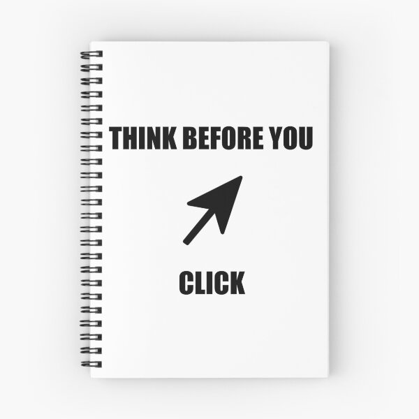 Item preview, Think Before You Click, cursor design | cybersecurity designed and sold by robinverheul.