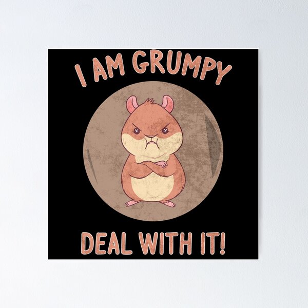 Item preview, Grumpy bitch Bad mood, grouch hamster designed and sold by lsvds.