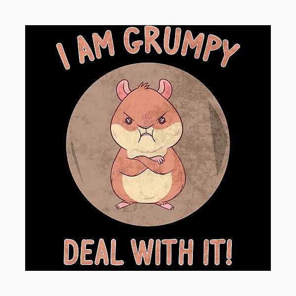 Item preview, Grumpy bitch Bad mood, grouch hamster designed and sold by lsvds.