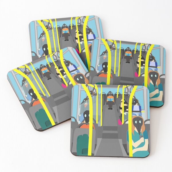 Item preview, Masks on the bus designed and sold by Rhiannon Redfern.