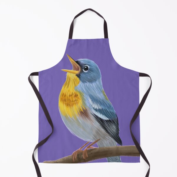Item preview, Nothern parula bird illustration designed and sold by nightlyforest.