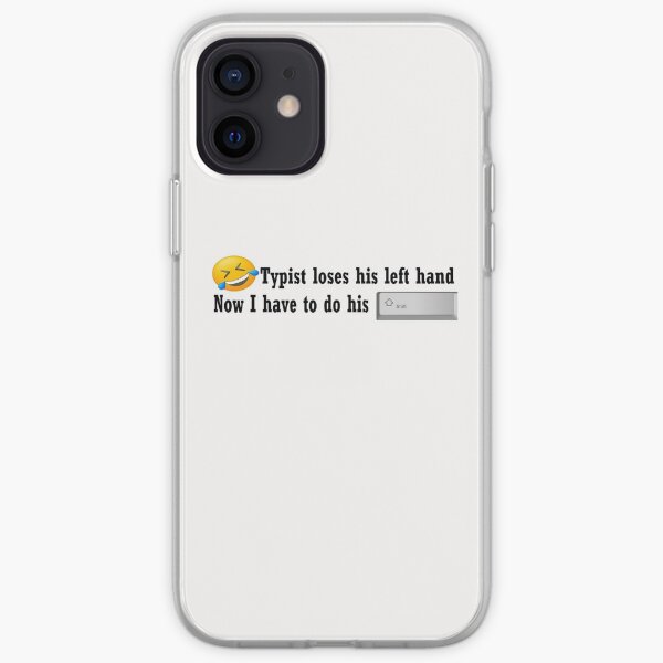 Typist can't do his shift iPhone Soft Case