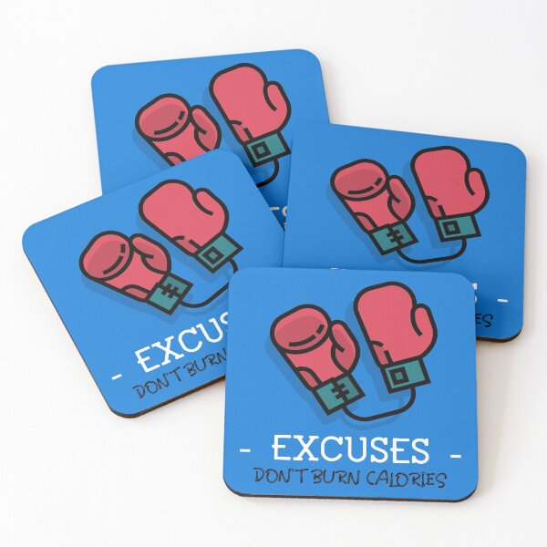 Item preview, Boxing gloves excuses don't burn calories  designed and sold by isaacstein.