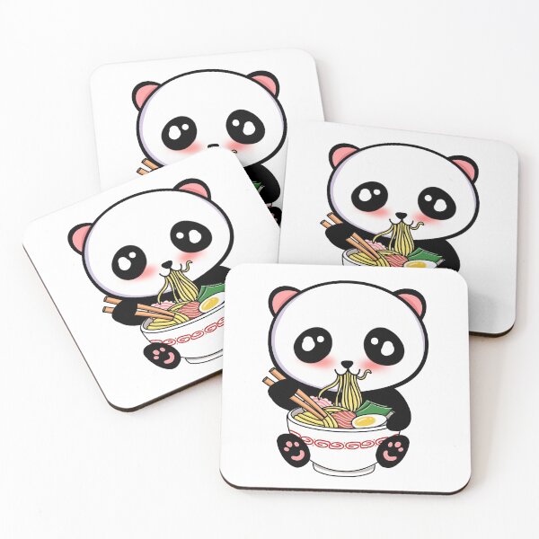 Item preview, Panda Eating Ramen Cute Kawaii Noodles designed and sold by ButterflyX.