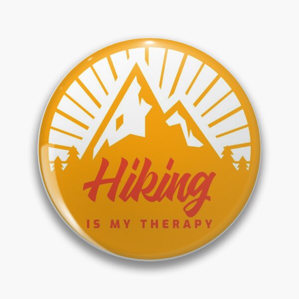 Item preview, Hiking is my therapy, Mountain Patch designed and sold by merchermaier.