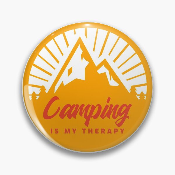 Item preview, Camping is my therapy, Mountain Patch designed and sold by merchermaier.