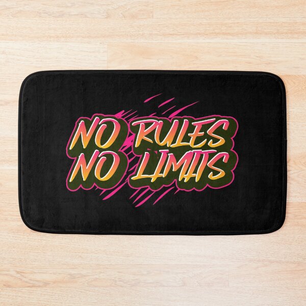 Item preview, No rules no limits,  bad boys or girls motivational gift designed and sold by RoManSmArt.