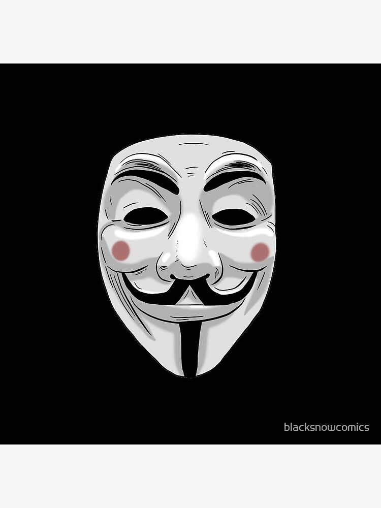 Anonymous Hacker Mask Art Board Print for Sale by blacksnowcomics