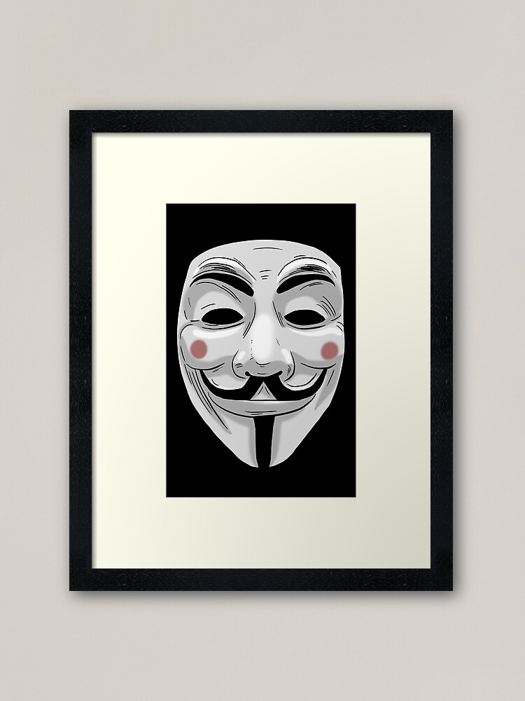 Anonymous Hacker Mask Art Board Print for Sale by blacksnowcomics