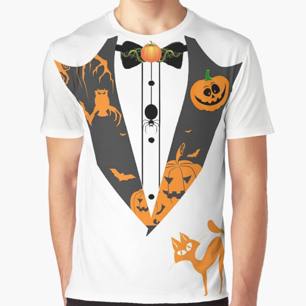 Tuxedo T-Shirt Skull Halloween Prom Bowtie Vintage Women's T-Shirt