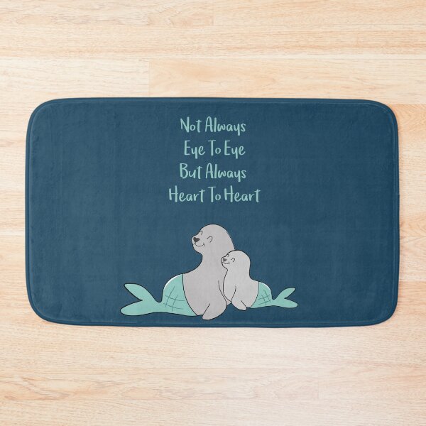 Item preview, Hugging seals - Not always eye to eye but always heart to heart - Happy Mothers Day designed and sold by thewishdesigns.