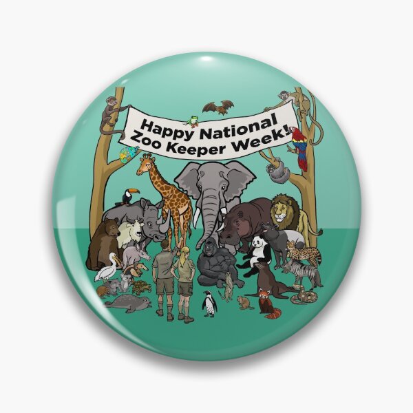 Item preview, Happy National Zoo Keeper Week designed and sold by Peppermint Narwhal.