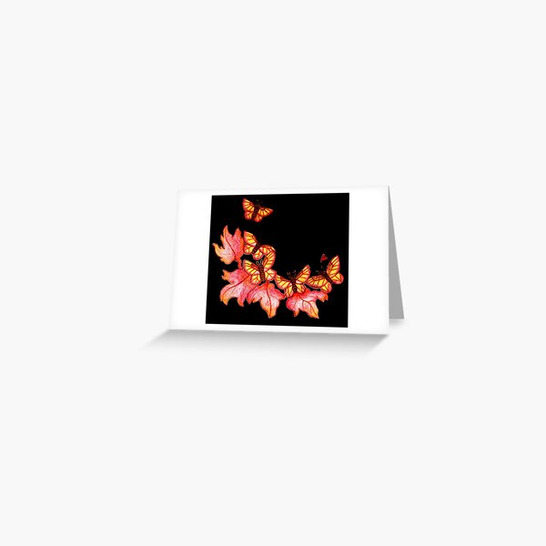 Rosy Maple Moths Greeting Card