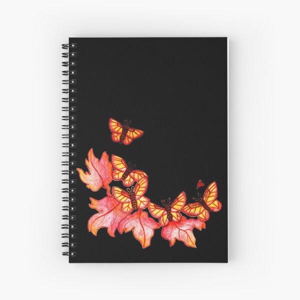 Rosy Maple Moths Spiral Notebook