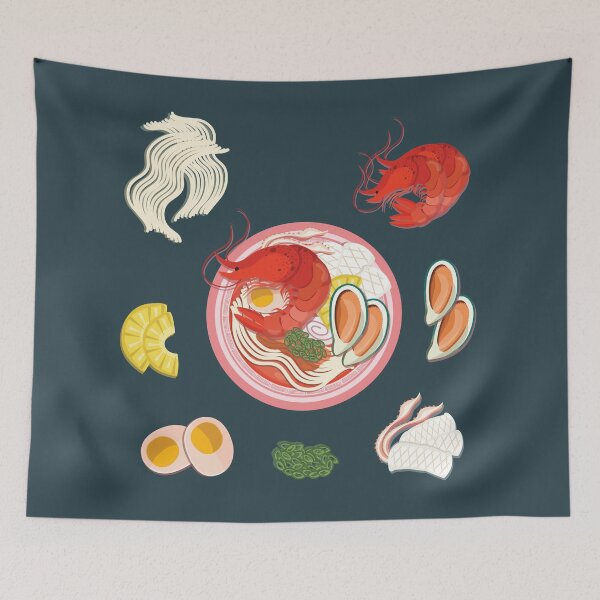 Item preview, Asian Seafood Shrimp Ramen Bowl Recipe designed and sold by Alicia Chee.