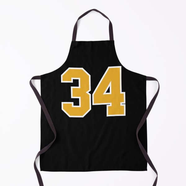 Item preview, 34 Black Gold White Sports Jersey Number thirty-four designed and sold by anejsraml.