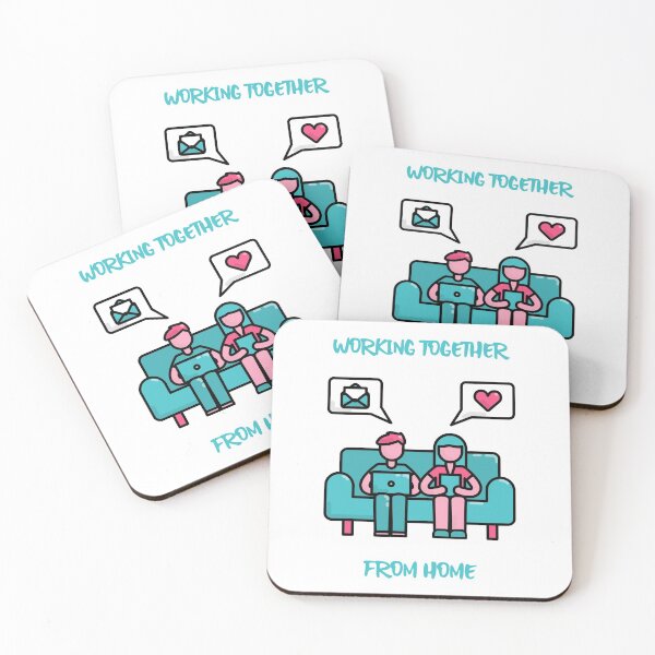 Item preview, Working Together From Home designed and sold by HappyFunnyTees.