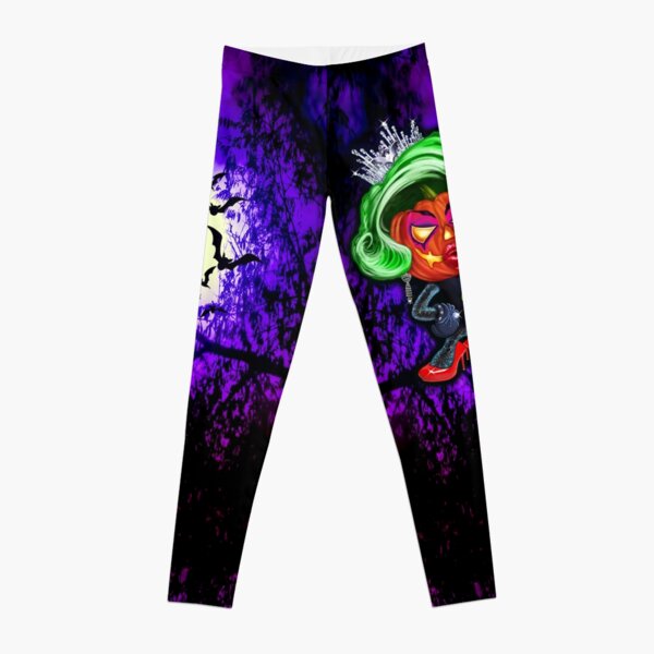 Halloween Queen Pumpkin Leggings by OrganicBeej Leggings