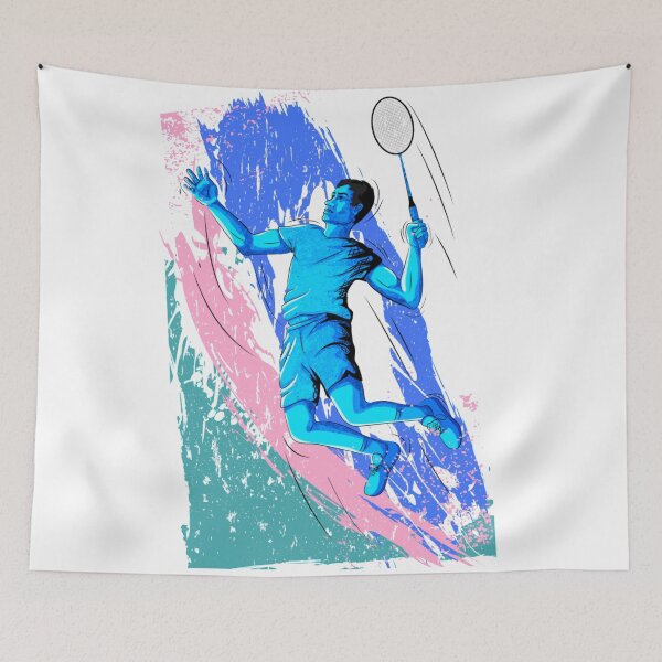 Item preview, Badminton and Shuttlecock in Turquoise and Pink designed and sold by Designs By Creation.