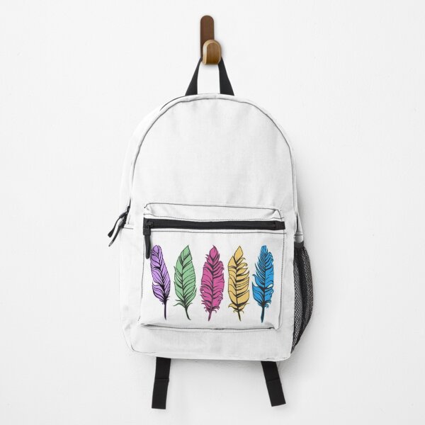 Item preview, Feathers tribal ornament, colorful feathers printed design designed and sold by iclipart.
