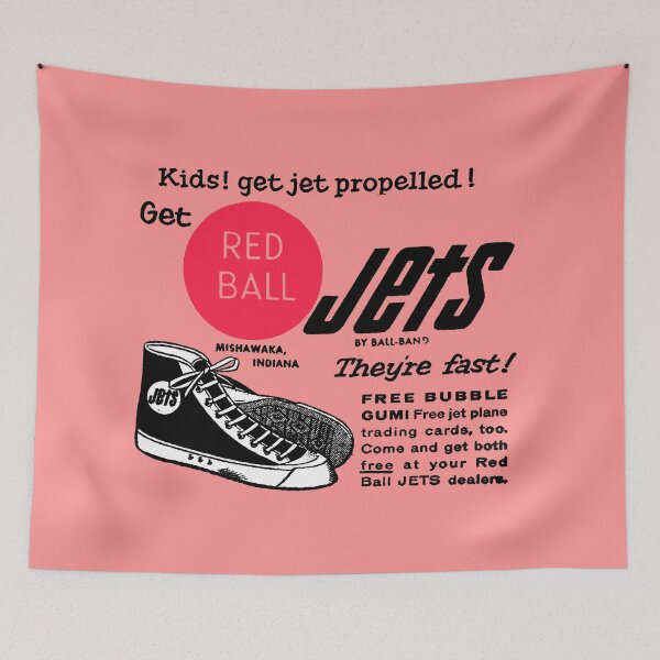 Item preview, RED BALL JETS - ADVERT designed and sold by ThrowbackAds.