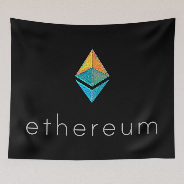 Item preview, "Crystal Acid" ETH crypto, Etherium logo with logo text.  designed and sold by PrintPit.