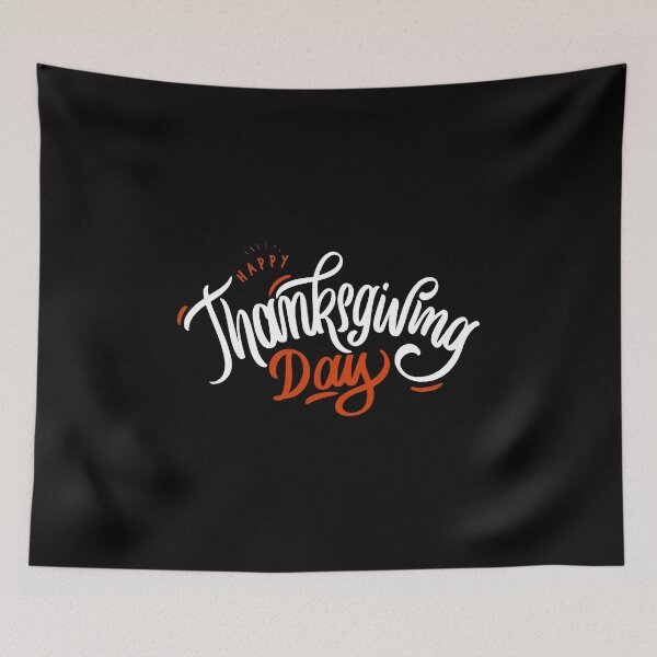 Item preview, HAPPY ThanksGiving Day Black Version designed and sold by Art Wear Nation.