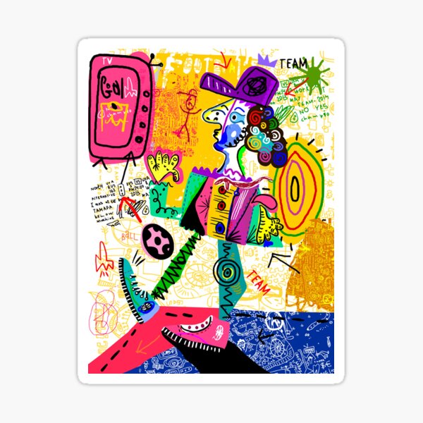 "Graffiti" Sticker by cyangreen Redbubble