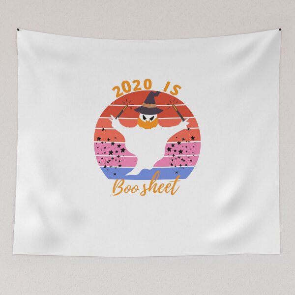 Aperçu de l'œuvre 2020 IS BOO SHEET DESIGN CHEMISE POUR HALLOWEEN créée et vendue par farhatkhanfir.